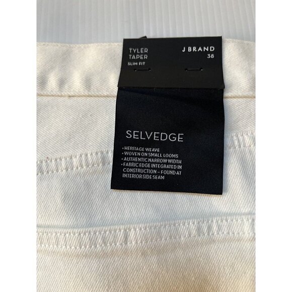 J BRAND Mens Absentis White Tyler Taper Slim Fit Jeans Size 38 JB001780 - Picture 6 of 16